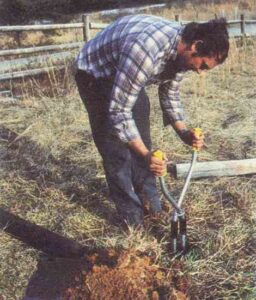 An Unparalleled Posthole Digger Image